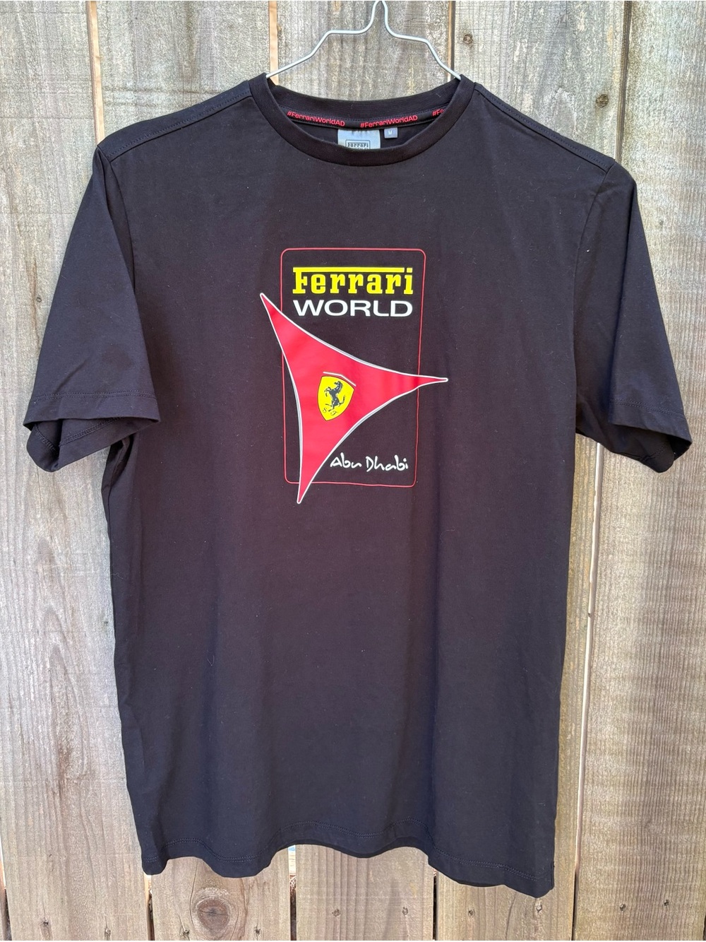 Ferrari Black T-Shirt with Logo